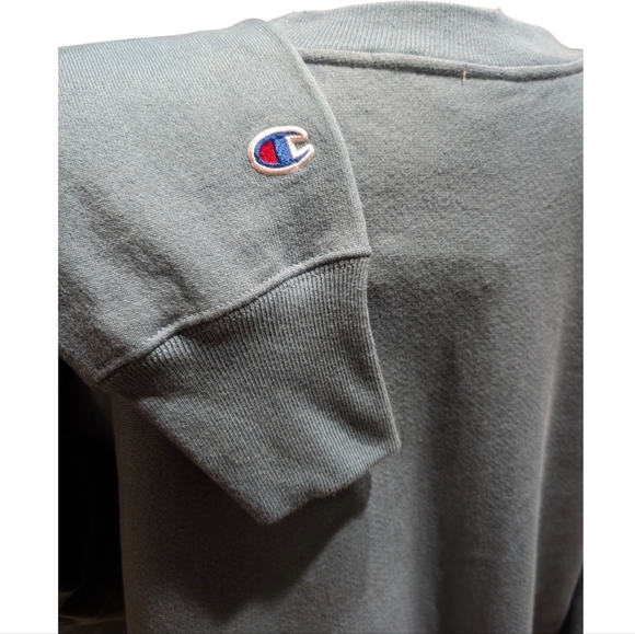 NWT Champion Reverse Weave Chenille Crewneck Sweatshirt Dusty Blue Men's XL - Picture 6 of 14